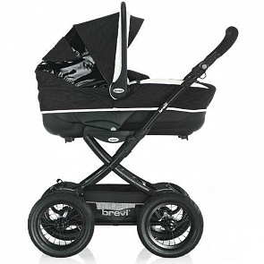 Коляска Brevi детская для новорожденных Rider, черно-белая (Brevi, 736/079)